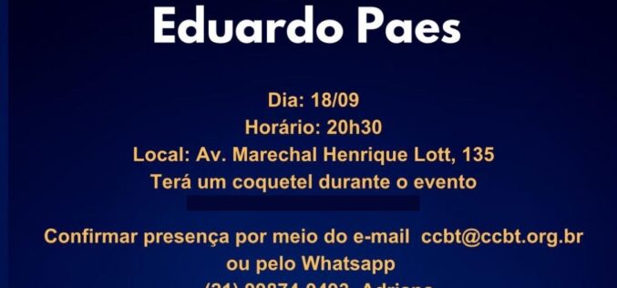 Convite – Reunião com o Prefeito Eduardo Paes