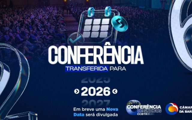 Conferência de Síndicos é transferida para 2026