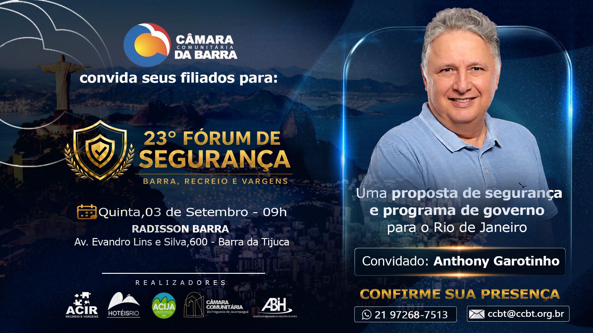 23° FÓRUM DE SEGURANÇA – BARRA, RECREIO E VARGENS