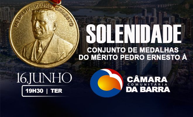 Solenidade de entrega do Conjunto de Medalhas de Mérito Pedro Ernesto